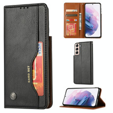 For Samsung Galaxy S22 5G Knead Skin Texture Leather Phone Case(Black)