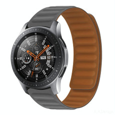 Silicone Magnetic Watch Band For Huawei GT 2 42mm(Gray)