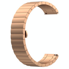 For Huawei Watch GT 3 46mm/GT Runner 22mm One-bead Steel Watch Band(Rose Gold)