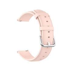 For Huawei Watch GT 3 42mm 20mm Round Tail Leather Watch Band(Light Pink)