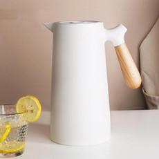 1297 Household Large-Capacity Glass Insulation Kettle(White)