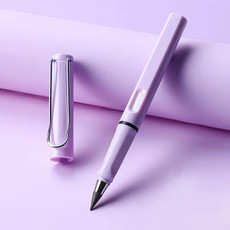 5 PCS No Ink No Need To Sharpen Drawing Sketch Pen Not Easy To Break Erasable HB Writing Pencil(Makaron Purple)