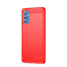 For Samsung Galaxy M52 5G MOFI Gentleness Series Brushed Texture Carbon Fiber Soft TPU Case(Red) For Samsung Galaxy M52 5G MOFI Gentleness Series Brushed Texture Carbon Fiber Soft TPU Case(Red)