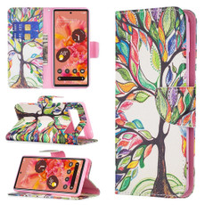 For Google Pixel 6 Colored Drawing Pattern Horizontal Flip Phone Leather Case with Holder & Card Slots & Wallet(Tree Life) For Google Pixel 6 Colored Drawing Pattern Horizontal Flip Phone Leather Case with Holder & Card Slots & Wallet(Tree Life)