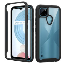 For OPPO Realme C21Y Starry Sky Solid Color Series Shockproof PC + TPU Phone Case(Black)