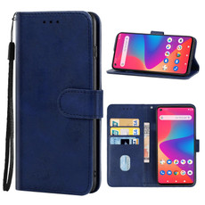 Leather Phone Case For BLU G91(Blue)