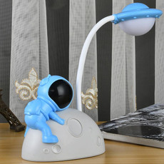 2 PCS HY048 Astronaut Student Eye Protection LED Desk Lamp(Blue) 2 PCS HY048 Astronaut Student Eye Protection LED Desk Lamp(Blue)