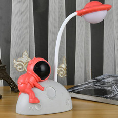 2 PCS HY048 Astronaut Student Eye Protection LED Desk Lamp(Red) 2 PCS HY048 Astronaut Student Eye Protection LED Desk Lamp(Red)