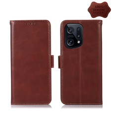 For OPPO Find X5 5G Crazy Horse Top Layer Cowhide Leather Phone Case(Brown) For OPPO Find X5 5G Crazy Horse Top Layer Cowhide Leather Phone Case(Brown)