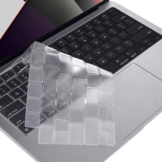 ENKAY Ultra Thin Soft TPU Laptop Keyboard Protector Film For MacBook Pro 14.2 inch A2442  / Pro 16.2 inch A2485//Air 13.6 inch A2681 2022/Pro 16.2 inch A2880 2023, Version:EU Version