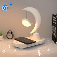 5W Bluetooth Speaker Bedside LED Colorful Atmosphere Night Light, Spec: Wireless Charging