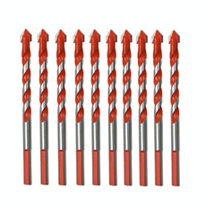 10 PCS Ceramic Triangle Handle Metal Flashlight Drill Bit, Size: 6mm
