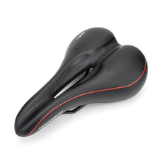 PROMEND SD-565 Hollow Breathable Silicone Bicycle Saddle (Black Red) PROMEND SD-565 Hollow Breathable Silicone Bicycle Saddle (Black Red)
