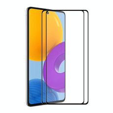 For Samsung Galaxy M52 5G 2 PCS ENKAY Hat-Prince Full Glue Tempered Glass 6D Full Coverage Anti-scratch Protector