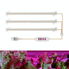 LED Plant Growth Lamp Time Potted Plant Intelligent Remote Control Cabinet Light, Style: 30cm Three Head(Red Blue)