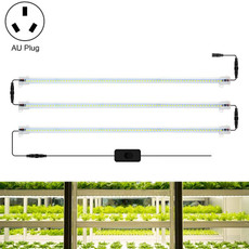 LED Plant Lamp Household Full Spectral Filling Hard Lamp Strip, Style: 50cm 3 Head(Sun Light AU Plug)