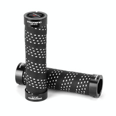PROMEND GR-515 1 Pair Shock-absorbing Anti-skid Mountain Bike Grips Cover (Black White) PROMEND GR-515 1 Pair Shock-absorbing Anti-skid Mountain Bike Grips Cover (Black White)