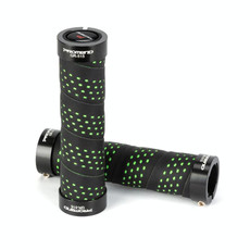 PROMEND GR-515 1 Pair Shock-absorbing Anti-skid Mountain Bike Grips Cover (Black+green) PROMEND GR-515 1 Pair Shock-absorbing Anti-skid Mountain Bike Grips Cover (Black+green)