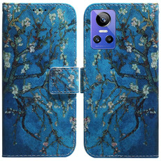 For OPPO Realme GT Neo3 Coloured Drawing Leather Phone Case(Apricot)