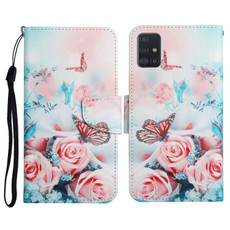 For Samsung Galaxy A51 Painted Pattern Horizontal Flip Leather Case with Holder & Card Slot & Wallet(Peony Butterfly)