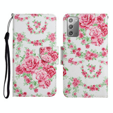 For Samsung Galaxy Note20 Painted Pattern Horizontal Flip Leather Case with Holder & Card Slot & Wallet(Rose Flower) For Samsung Galaxy Note20 Painted Pattern Horizontal Flip Leather Case with Holder & Card Slot & Wallet(Rose Flower)