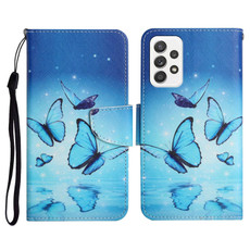 For Samsung Galaxy A72 5G / 4G Painted Pattern Horizontal Flip Leather Case with Holder & Card Slot & Wallet(Flying Butterfly)