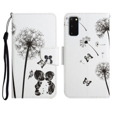 For Samsung Galaxy S20 Painted Pattern Horizontal Flip Leather Case with Holder & Card Slot & Wallet(Dandelion)