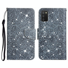 For Samsung Galaxy A02s EU Edition Painted Pattern Horizontal Flip Leather Case with Holder & Card Slot & Wallet(Gypsophila)