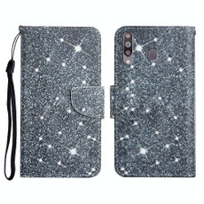 For Samsung Galaxy A20s Painted Pattern Horizontal Flip Leather Case with Holder & Card Slot & Wallet(Gypsophila)