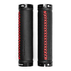PROMEND GR-501 1 Pair Microfiber Leather Mountain Bicycle Grips Cover(Black Red) PROMEND GR-501 1 Pair Microfiber Leather Mountain Bicycle Grips Cover(Black Red)