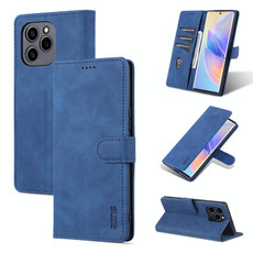 For Honor 60 SE AZNS Skin Feel Calf Texture Horizontal Flip Leather Phone Case(Blue) For Honor 60 SE AZNS Skin Feel Calf Texture Horizontal Flip Leather Phone Case(Blue)