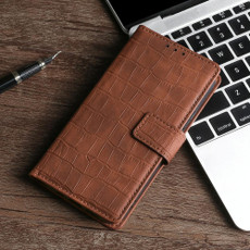 For Honor 30S Skin Feel Crocodile Texture Magnetic Clasp PU Leather Phone Case(Brown)