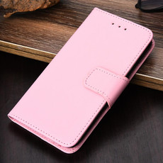 For iPhone SE 2022 / SE 2020 / 8 / 7 Crystal Texture Horizontal Flip Leather Case with Holder & Card Slots & Wallet(Pink)