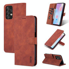 For Samsung Galaxy A23 5G AZNS Skin Feel Calf Texture Horizontal Flip Leather Phone Case(Brown)