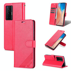 For vivo X70 Pro AZNS Sheepskin Texture Horizontal Flip Leather Case with Holder & Card Slots & Wallet(Red)