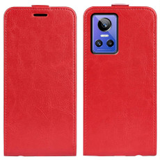 For  OPPO Realme GT Neo 3 R64 Texture Vertical Flip Leather Phone Case(Red)