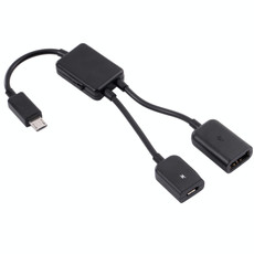 1 to 2 Micro USB OTG Adapter Cable