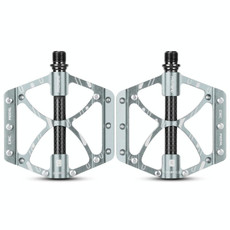 PROMEND PD-M52C 1 Pair Bicycle Aluminum Alloy + Carbon Fiber Tube Bearing Pedals (Titanium Color) PROMEND PD-M52C 1 Pair Bicycle Aluminum Alloy + Carbon Fiber Tube Bearing Pedals (Titanium Color)