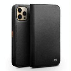 For iPhone 13 Pro QIALINO Business Horizontal Flip Leather Case with Holder & Card Slots & Wallet (Black)