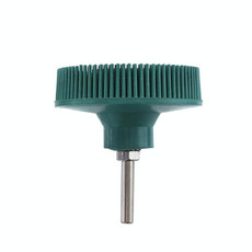 Electric Drill Disc Brush Emery Deburring Polishing Rubber Sanding Brush, Style: 3 Inch Green