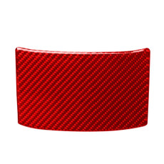 Car Carbon Fiber Rear Debris Cover Decorative Sticker for Honda Tenth Generation Civic 2016-2019, Left and Right Drive Universal (Red)