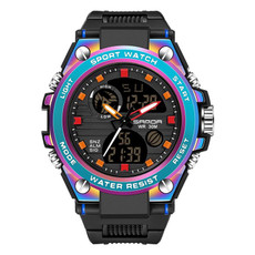 SANDA Dual Digital Display Luminous Stopwatch Chronograph Alarm Clock Men Quartz Sports Watch(739 Symphony Blue) SANDA Dual Digital Display Luminous Stopwatch Chronograph Alarm Clock Men Quartz Sports Watch(739 Symphony Blue)