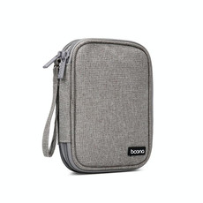 Baona BN-C003 Mobile Hard Disk Protection Cover Portable Storage Hard Disk Bag, Specification: Double-layer (Gray)