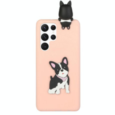 For Samsung Galaxy S22 Ultra 5G Shockproof 3D Lying Cartoon TPU Phone Case(Cute Dog) For Samsung Galaxy S22 Ultra 5G Shockproof 3D Lying Cartoon TPU Phone Case(Cute Dog)