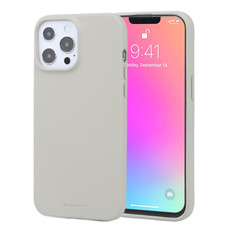 For iPhone 13 Pro Max GOOSPERY SOFT FEELING Liquid TPU Shockproof Soft Case (Stone Grey)