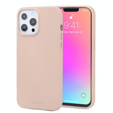 For iPhone 13 Pro Max GOOSPERY SOFT FEELING Liquid TPU Shockproof Soft Case (Light Pink)