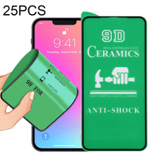 25 PCS 9D Full Screen Full Glue Ceramic Film For iPhone 14 Plus / 13 Pro Max