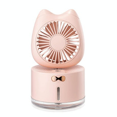 BD-MM1 Cat Shape Household Desktop Rechargeable Spray Humidifier Fan (Pink) BD-MM1 Cat Shape Household Desktop Rechargeable Spray Humidifier Fan (Pink)