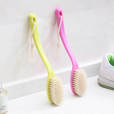 10 PCS Plastic Long Handle Shoes Brush Multi-Purpose Practical Cleaning Brush Soft Hair Strap Rope Clothing Brush, Color Random Delivery