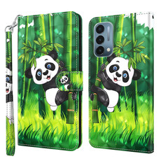 For OnePlus Nord N200 5G 3D Painting Pattern TPU + PU Leather Phone Case(Panda Climbing Bamboo) For OnePlus Nord N200 5G 3D Painting Pattern TPU + PU Leather Phone Case(Panda Climbing Bamboo)